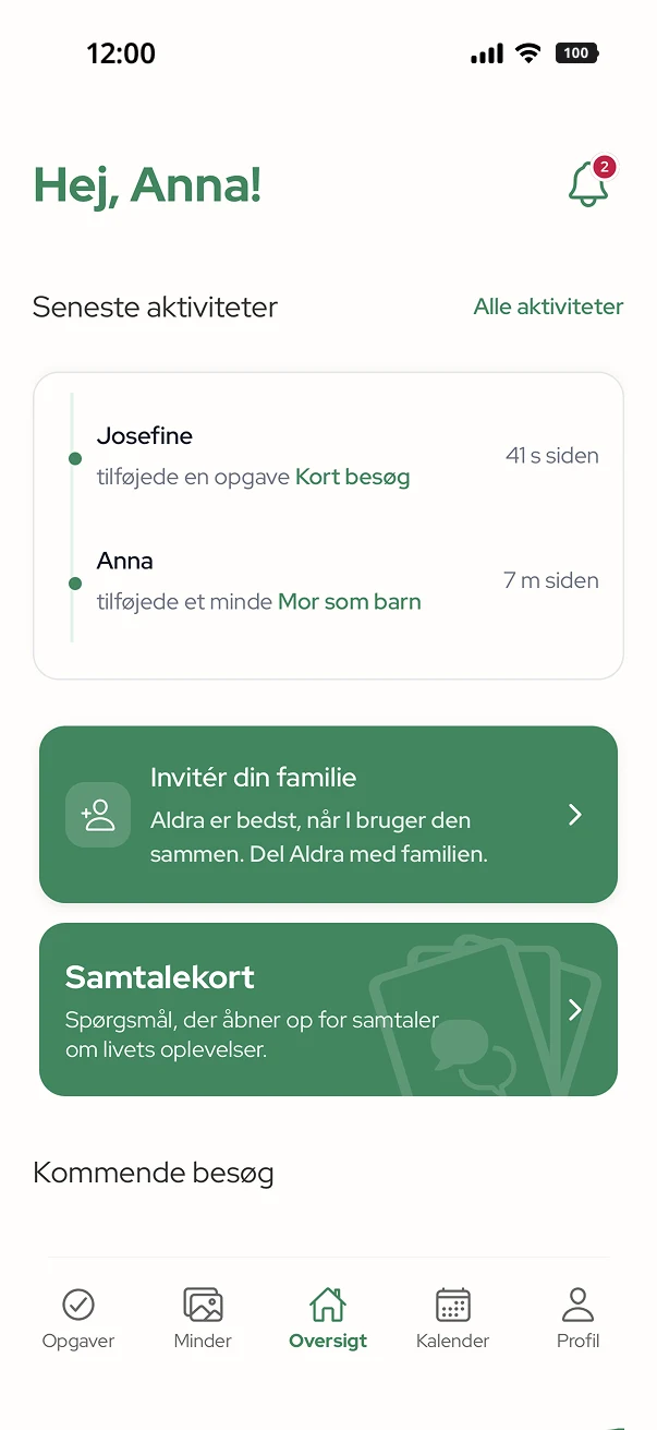 Aldra App — Oversigt